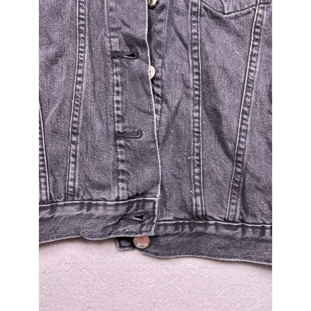 GAP Denim Jacket Cotton Faded Black XS Womens